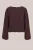 WE Fashion – Dames blouse met plissé – Regular fit – Aubergine –
