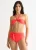 Oranje Hoog Taille Bikinibroekje met Stropdas Voorkant