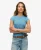 Superdry Vrouwen Indigo Workwear T-shirt met Kapmouwen Blauw
