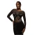 Strakke jurk met vlinderdas dames Goddiva Taffeta