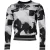 Abstracte Print Gebreide Pullover Trui