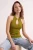 TRENDYOLMİLLA Dames Groen Gestreept Mouwloos Getailleerd Blouses