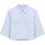 Korte Mouw Crop Poplin Shirt