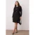 Trendyol Curve Dames Zwart Effen Kort / Mini Lang Casual A-lijn Grote maten Jurk