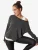 Happiness İstanbul Blouse  grijs / wit