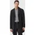 AllSaints Caspian Coat Cinder Black Marl