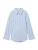 TOM TAILOR DENIM Blouse  lichtblauw / wit