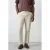Mango Man slim casual broek met linnen beige