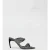 IRO Paris Twisty Glitter Mules Silver/black