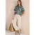 Cecil Dames Shirt met ronde hals en grafische print in Groen