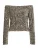 PIECES Blouse ‘PCKam’  donkerbruin / zilver