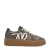 Manfield leren sneakers grijs