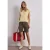Mid Waist bermuda in satijnen look