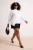 Trendyol Curve Dames Wit Effen Lang Regular fit Grote maten Overhemden