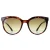Calvin Klein CK22552S 240 glanzende zonnebril havana bruin met kleurverloop