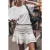 Mikuta The White Ruffle Skort