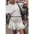 Mikuta The White Ruffle Skort
