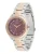GUESS Analoog horloge ‘Charlotte’  goud / pink / zilver