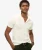 Gebreid Poloshirt met Korte Mouwen Wit
