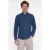 JACK & JONES PREMIUM casual overhemd donkerblauw