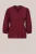 WE Fashion – Dames blouse met structuur – Regular fit – Bordeauxrood – Viscose –