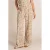 Ivy Beau wide leg regular waist broek beige