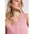 Street One Dames Jersey top met gehaakte details in Roze