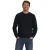 No Excess Pullover crewneck shoulder detail black
