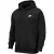 Nike Heren Club Fleece Pullover Hoodie (Zwart, Wit)