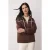 TRENDYOLMİLLA Dames Bruin Colorblock Lang Oversized Sweatshirts
