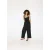 Mango jumpsuit met open rug – zwart