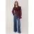TRENDYOLMİLLA Dames Paars Effen Lang Relaxed fit Overhemden