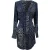 Diane von Furstenberg Reid patchwork mini-jurk met print in marineblauwe zijde