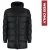 Malelions Men Long Puffer Jacket | Black