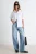 TRENDYOLMİLLA Dames Wit Effen Lang Oversized Overhemden