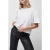 French Connection Tally Jrsy Sslv Crewnk Tee Linen White