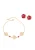 faina Sieraden set  goud / bloedrood