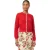 Scotch & Soda Crew Neck Cardigan Poinsettia Floral