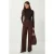 Hoge taille wijde broek met riem