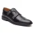 Base London Henley Monk Leer Heren Zwarte Dubbele Monk Schoenen