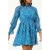 French Connection Billi Recy Hallie Frill Dress Blue