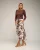 Midi-jurk met koeienprint
