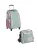 HABA Set ‘ Schranktrolley 4 Rollen und Trolleytasche ‘  lichtgroen / rosa