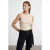 Geribbelde Katoenen Halterblouse