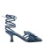 Desigual denim sandaletten met 3d applicatie dark denim