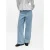 OBJECT Objsanni high waist wide leg jeans met krijtstreep light blue denim