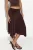 Hoge Taille Maxi Rok met Drapeer Detail