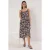 Dames midi-jurk met bloemenprint, casual/dagelijks te dragen