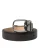 Dolce & Gabbana Donkerbruine Leren Riem met Zilverkleurige Gesp