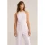 WE Fashion straight jumpsuit lichtroze met kant